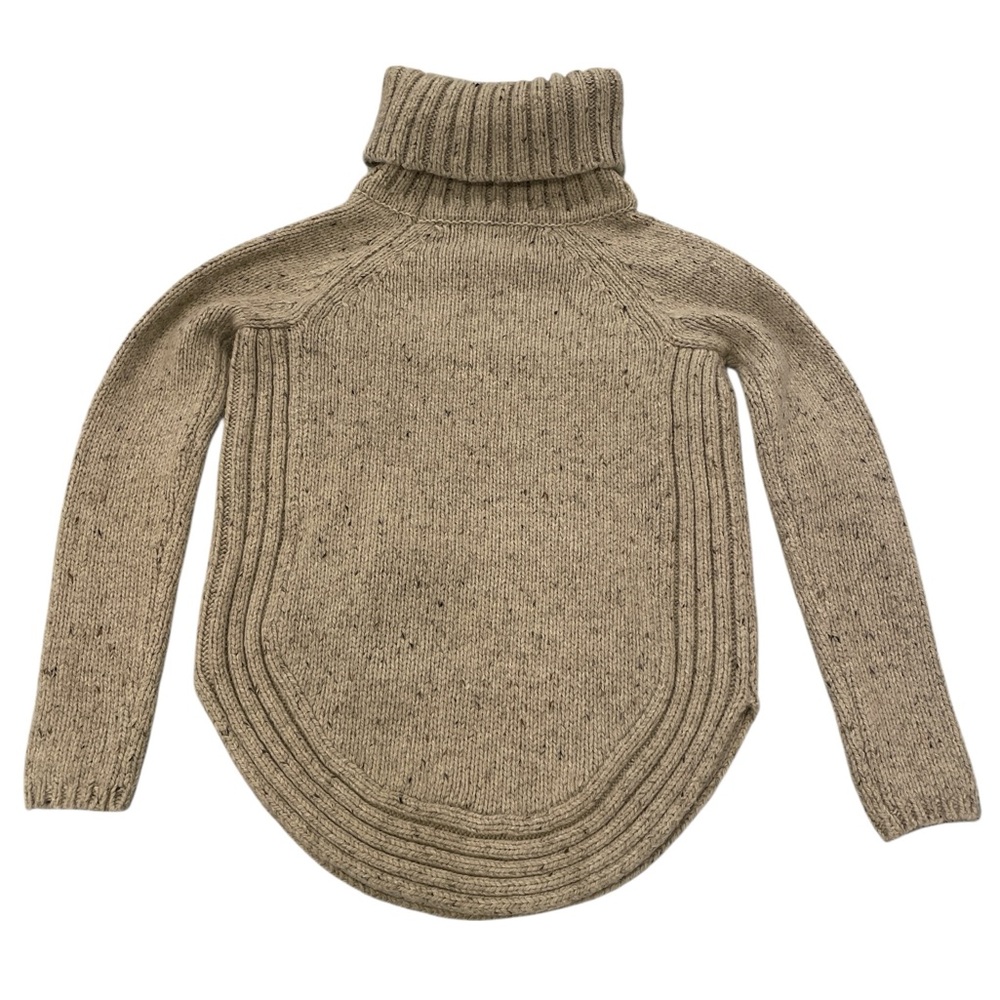 Cynthia Rowley Cowl Neck Sweater Wool Chunky Blend Oatmeal Color Size XS - Picture 10 of 10